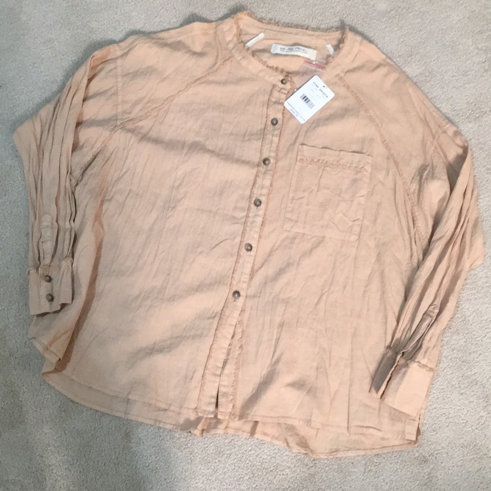 Free People Keep It Simple Buttondown Blouse - Picture 6 of 7